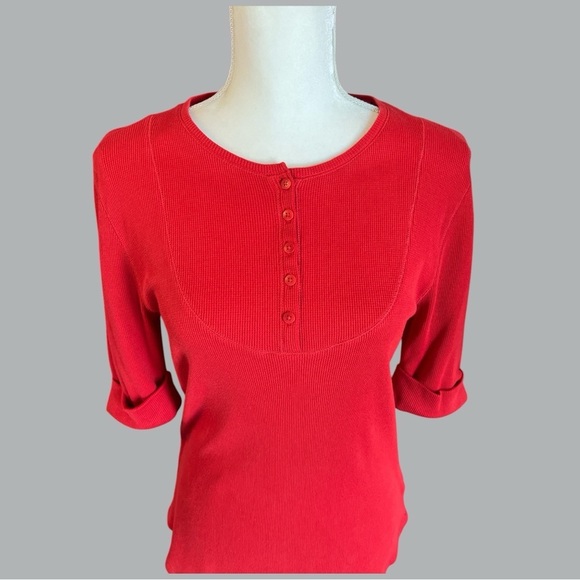 Ralph Lauren Women's Red Top - Picture 3 of 4